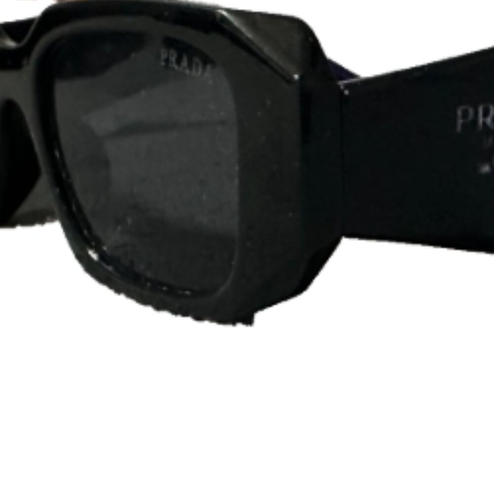 Prada Black Gray Dark Gray Rectangle Sunglasses P… - image 7